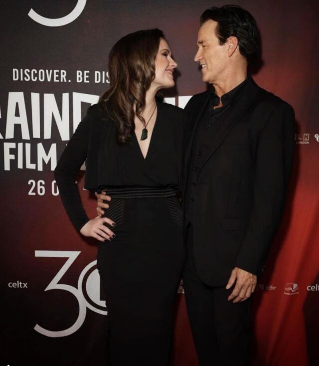 STEPHEN MOYER and PIPPA BENNETT-WARNER lighting up the red carpet at the world premiere of A BIT OF LIGHT for the 30th Raindance Film Festival. This beautiful film, directed by @stephenmoyer and starring @pippabennettwarner is not to be missed 💡 

⭐️ @stephenmoyer 
⭐️ @pippabennettwarner 

@raindancefilmfestival @abitoflightfilm #premiere #featurefilm #abitoflight #comingsoon #raindancefilmfestival