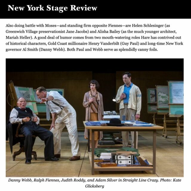 The reviews are in! A brilliant reception to STRAIGHT LINE CRAZY after opening night on its New York transfer 🏢

⭐ @dannydwebb 

@theshedny #straightlinecrazy #newyork #dannywebb #davidhare #play #theatre #review #openingnight